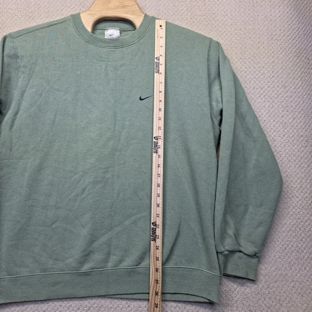 Vintage 90s Nike Center Swoosh Sweatshirt Mens Large Y2K Sage Green Crewneck Gym